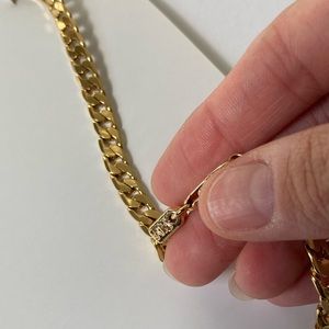 New Vanessa Mooney gold chunky chain necklace